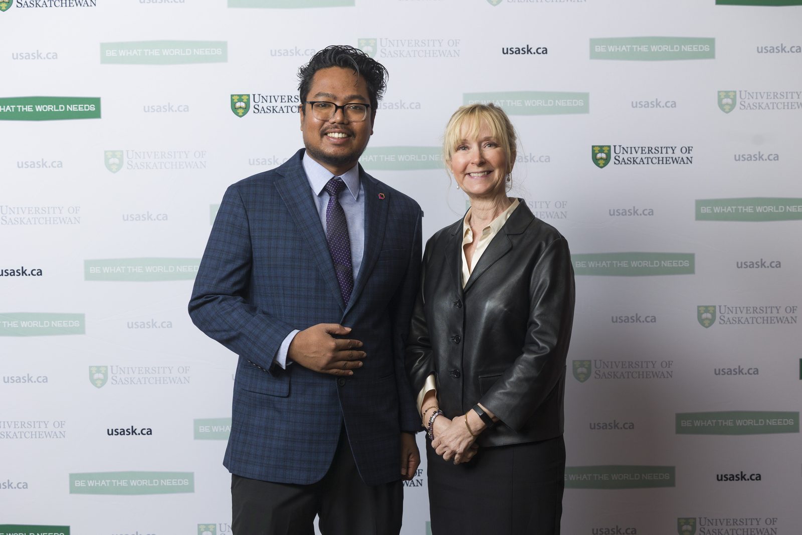 Palash Roy - With Dr. Patti McDougall, Interim Provost and Vice-President Academic, at the 2026 GSA Awards & Gala. Palash Ranjan Roy with Dr. Patti McDougall, Interim Provost and Vice-President Academic, at the 2026 University of Saskatchewan GSA Awards and Gala